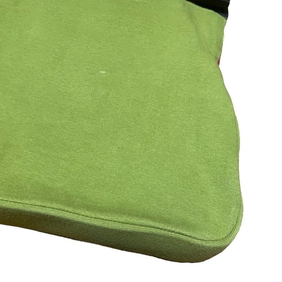 USINDO Green Fabric Purse w/Floral Design & Wooden Handles - Picture 5 of 9